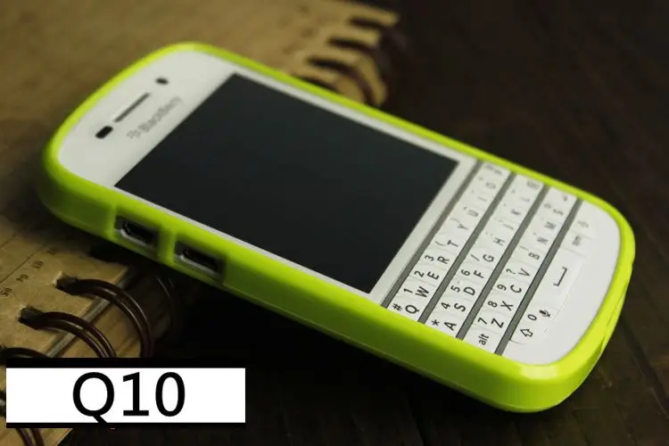 Для BlackBerry Q10 мягкий чехол сплошной цвет Силиконовый ТПУ противоударный чехол для BlackBerry Q10