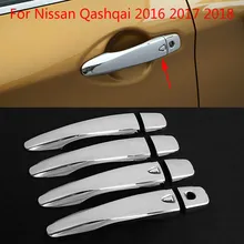 High-quality ABS Chrome trim Door Handle Cover For Nissan Qashqai 2016 2017 2018 Car-styling Car-covers