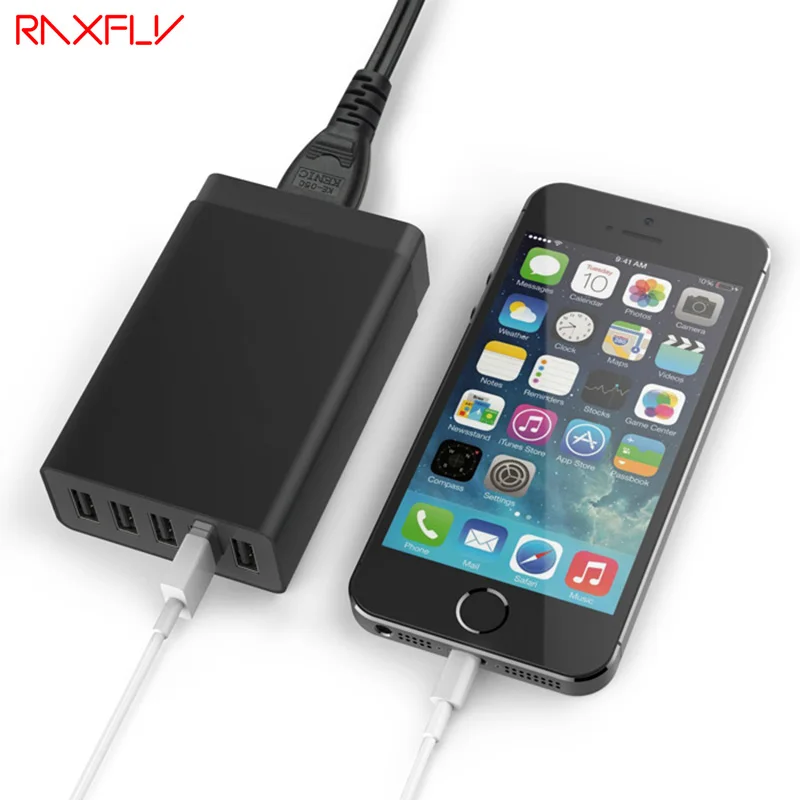 Raxfly 5 Порты и разъёмы USB телефон Зарядное устройство smart desktop мобильного телефона