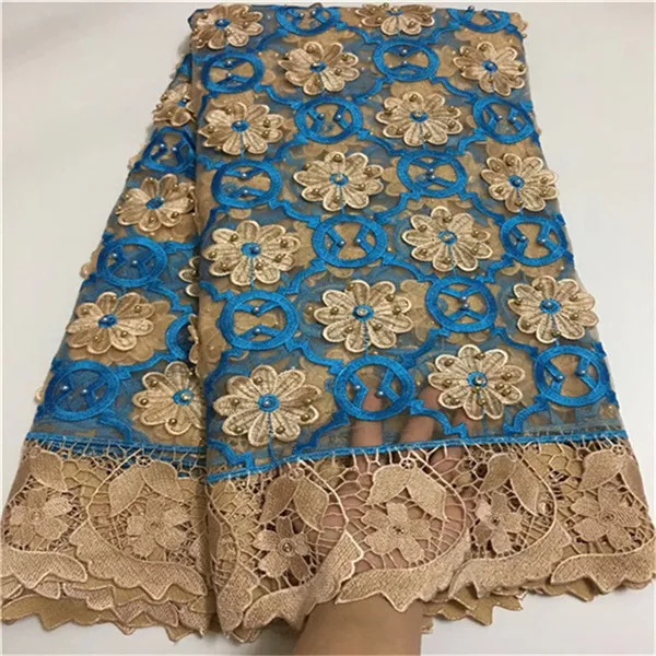 

2018 African Bazin Riche Getzner Lace Fabric,African Lace Fabric With Beads High Quality French Net Lace for patchwork sewing