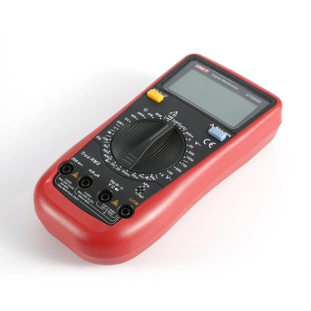 

Digital Multimeter UNIT DC/AC Voltage Current Meter Handheld Ammeter Ohm Diode Capacitance Tester 5999 Counts Multitester