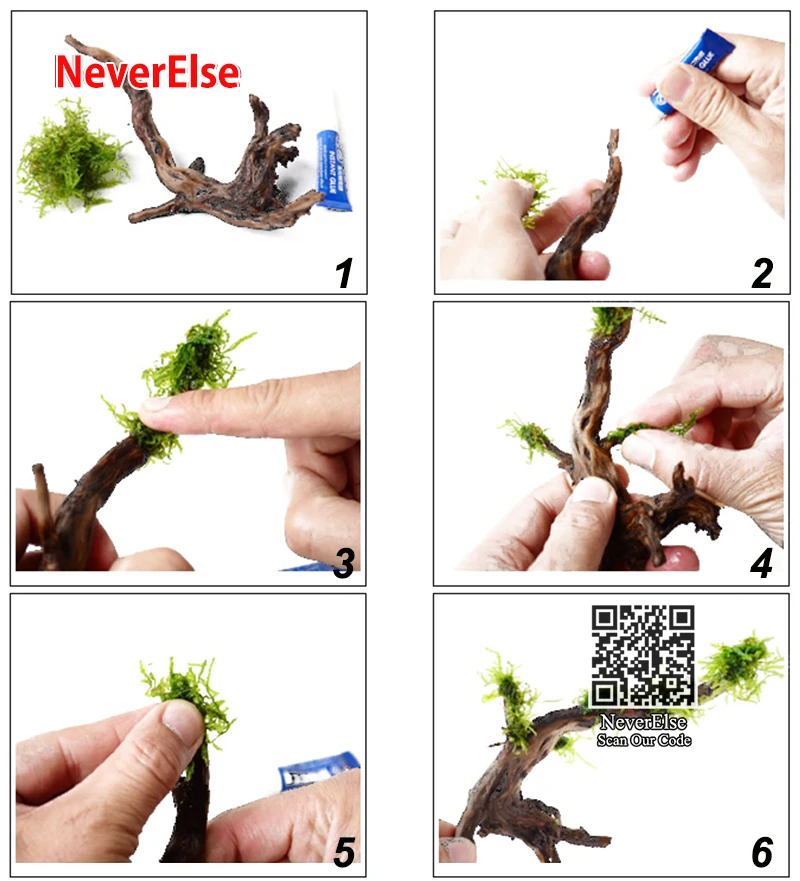 6pcs Aquarium Fish Tank Driftwood Natural Tree Trunk Root Plant Stump Branch Ornament Aquario Decoration Waterscape Accessories