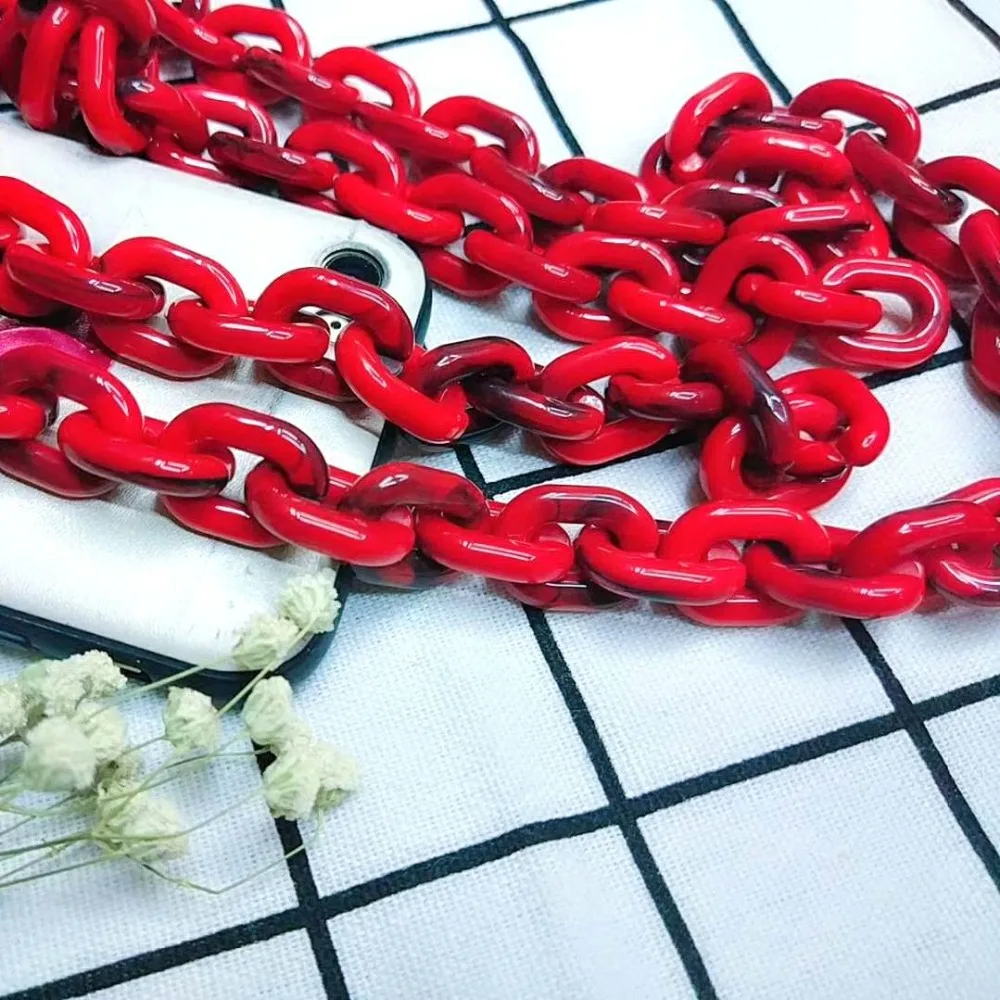 1 0 метров 14*19 мм акриловое ожерелье нитки цепочки для женских сумок аксессуары