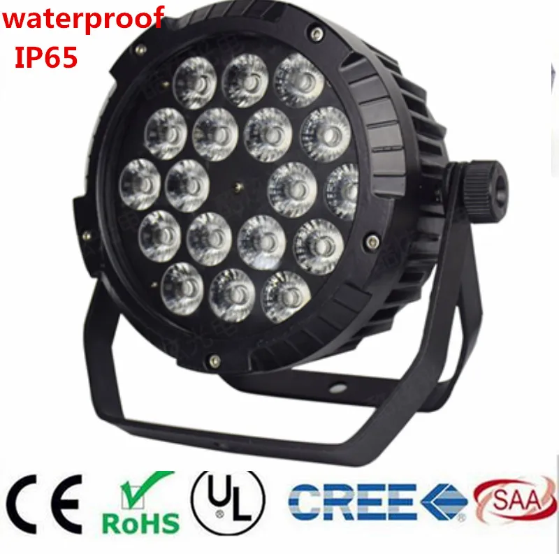 Светодиодный прожектор RGBWA UV 6IN1 18X12W IP65 водонепроницаемый светодиодный 4 в 1|disco light|led par lightpar light |