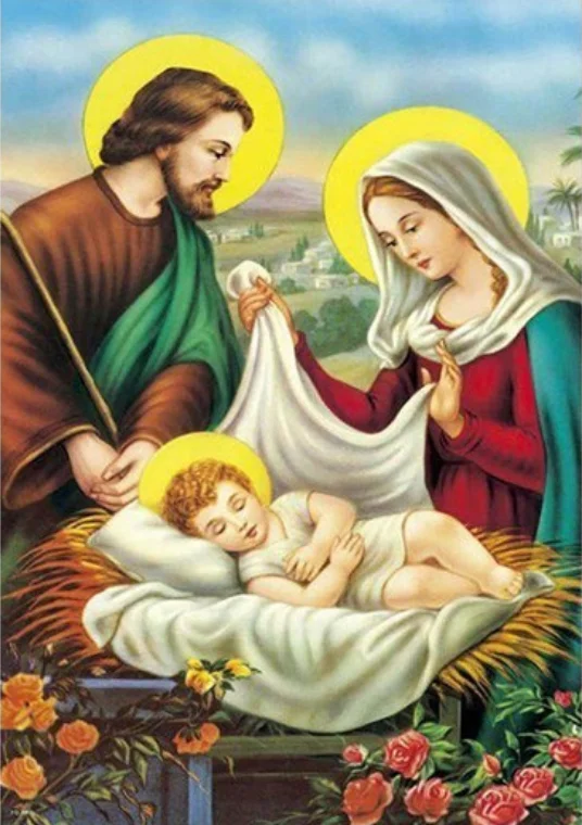 

DIY 5D Diamond Painting Religion Embroidery Cross Stitch Rhinestone Picture Full circular Diamond Home Decor
