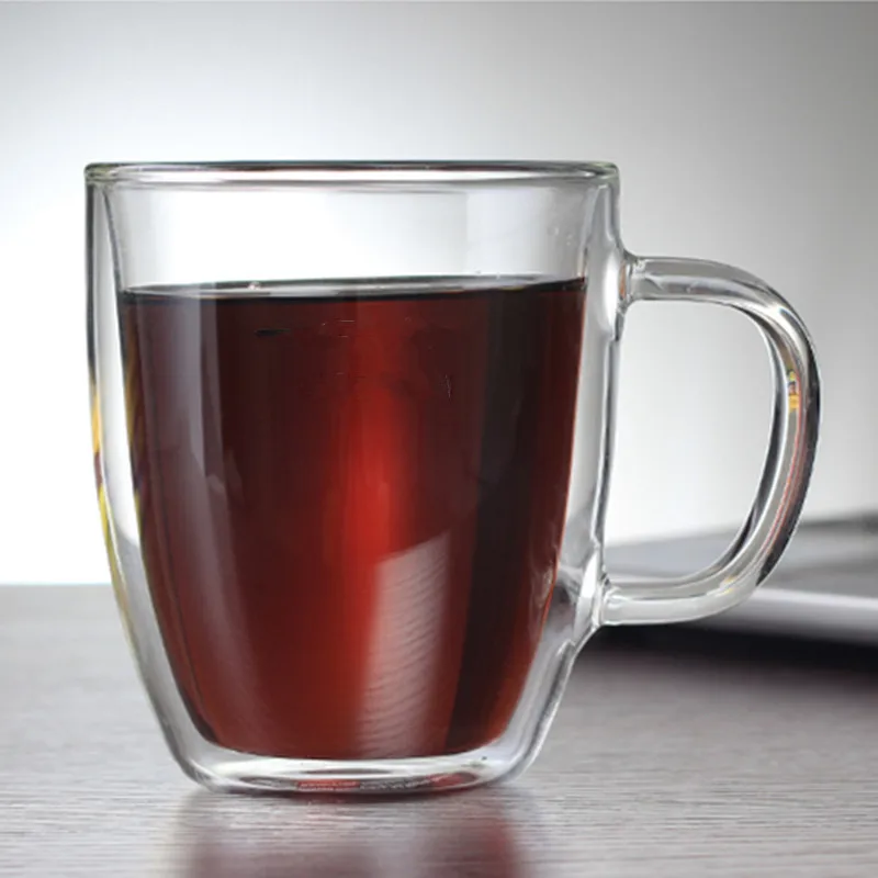  Creative Coffee Cups Heat-resistant Double Wall Glass Tea Mugs Handmade Creative Beer Drink Transpanrent Drinkware (5)