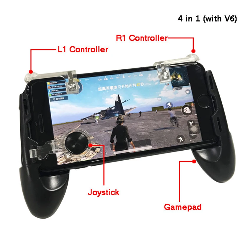  Game Pad Joystick Gaming Trigger Shooter 4 in 1 Controller for PUBG /Knives Out/Rules of Survival M