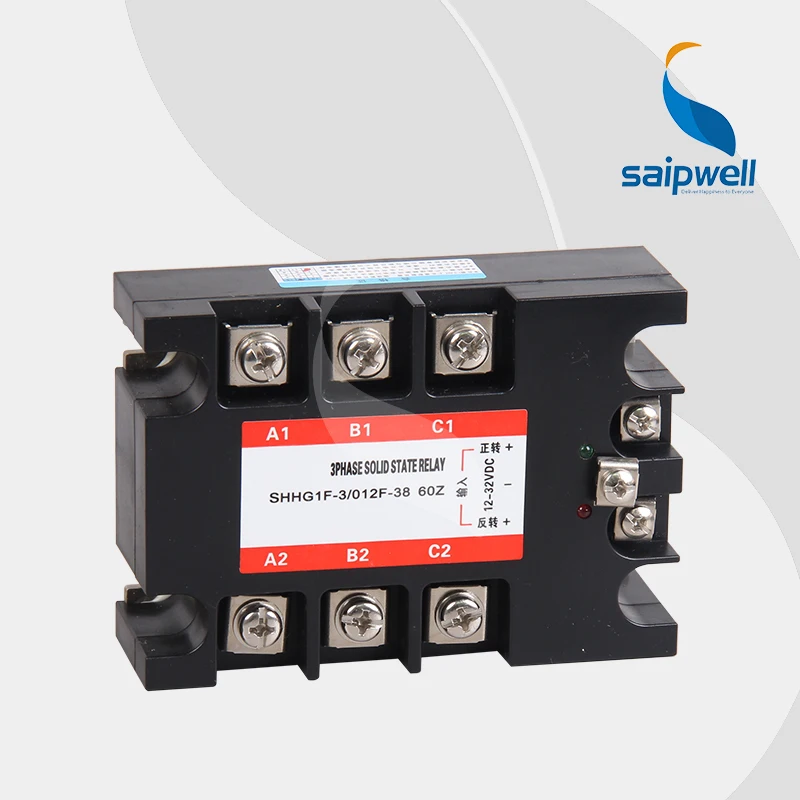 

60A Positive and Negative Turn Solid State Relay SSR -DA /Three-phase Solid State Relay (SHG1F-3/012F-38 60A)