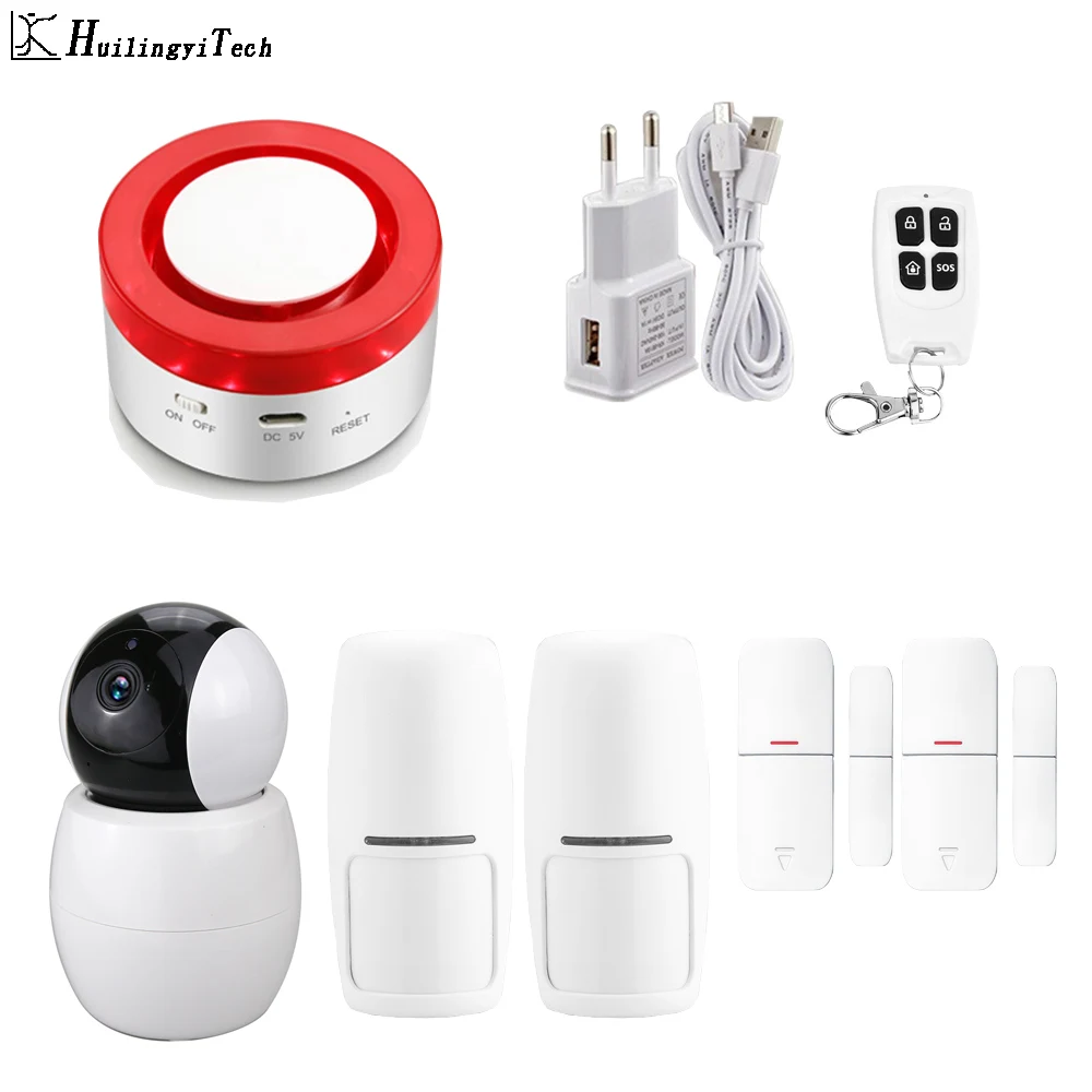

Tuya Smart Life Intelligent Home Security WiFi Alarm Siren for Smart Life Free APP Compatible Wireless Smart IP Camera