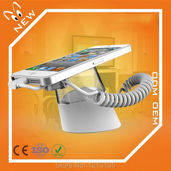Mobile Phone Security Display Anti Theft Holder With Alarm and charging