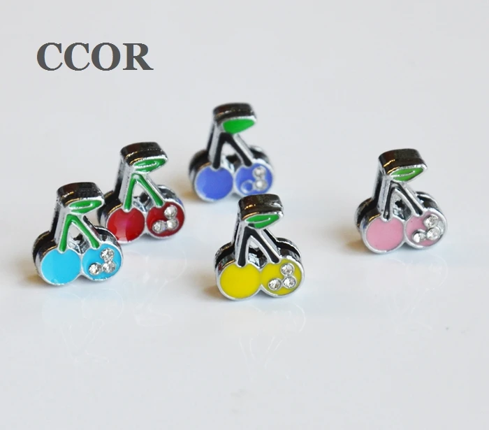 10pcs DIY accessory zinc alloy 8mm Inner Dia. 10MM*11MM Cherry Slide