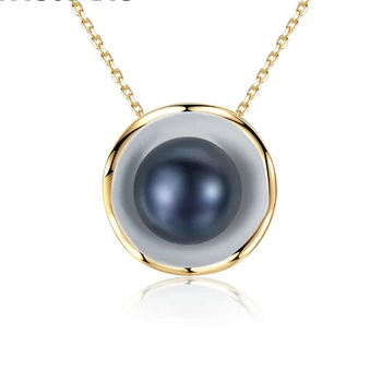 

Quality new 925 sterling silver pearl pendants fashion simple shell design charms necklace pendants for women wild fine jewelry