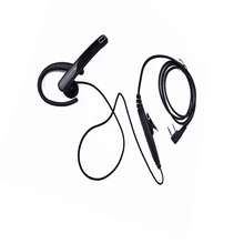 Pro 2 Pin Ear Bar Earpiece Mic PTT Headset for Kenwood BAOFENG Walkie Talkie UV-5R 777 888s WOUXUN HYT PUXING Radio C2073