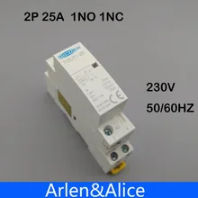 TOCT1 Американская классификация проводов 2р 25A 1NC 1NO 230V 50/60HZ Din rail бытовой ac Контактор В соответствии с стандартом один нормальный открытого типа и один нормальный закрытый