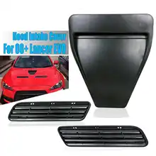 Автомобильный-Стайлинг капота вентиляционные отверстия капота Совок Впускной вентиляционной крышки для Mitsubishi Lancer GTS EVO 10 X GSR 08-15 Стиль капота вентиляционное отверстие