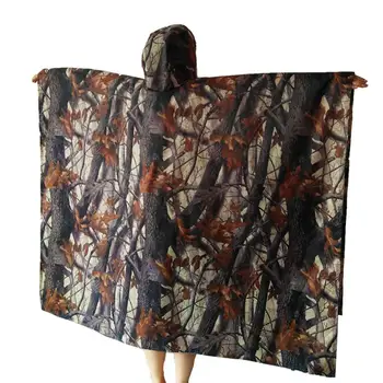 

New Durable 3 in 1 Unisex Polyester Outdoor Waterproof Leaf Camouflage Travel Backpack Raincoat Tent Camp Mat