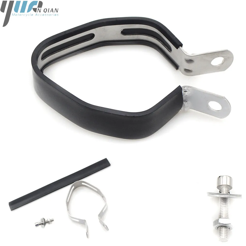 

Exhaust Pipe Adapter Stainless Steel With Rubber Motorcycle Carbon Fiber Exhaust Pipe Performance Clamps Motorbike Accessories