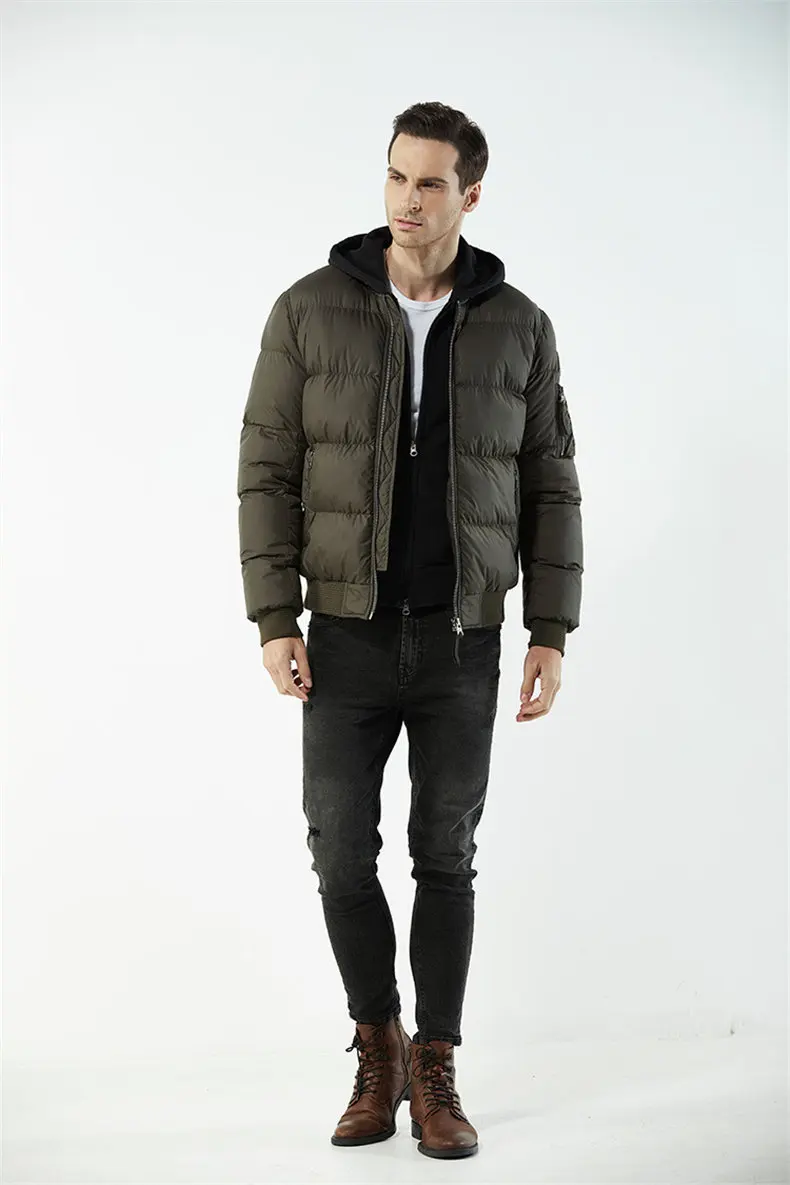 Dropshipping Winter Warm Mens Jackets Wind Resistant Autumn Stand Collar Filling Thick Coat Jackets Men Zipper Pocket US EU Size-03