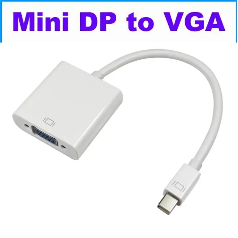 Кабель-адаптер Mini DP-VGA 50 шт./лот порт дисплея DisplayPort Thunderbolt 1080P для Apple Macbook Mac iMac Pro Air |