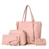 Women Bag Set Top-Handle Big Capacity Female Tassel Handbag Fashion Shoulder Bag Purse Ladies PU Leather Crossbody Bag 1