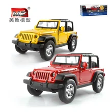 Mz 1:32 simulazione della lega modello di auto materiale metallico suv wrangler aprire la porta tirare indietro i bambini toys