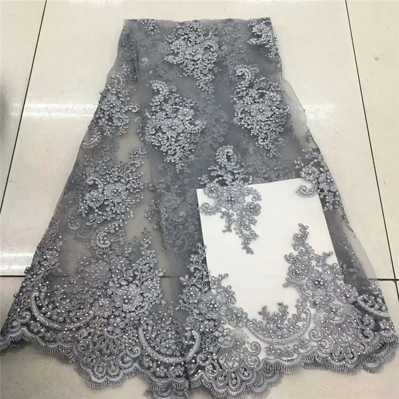 Newest Arrival Beautiful French with stones Lace Fabric Net Fashionable Bright African For Party Dress rof-1387 | Дом и сад