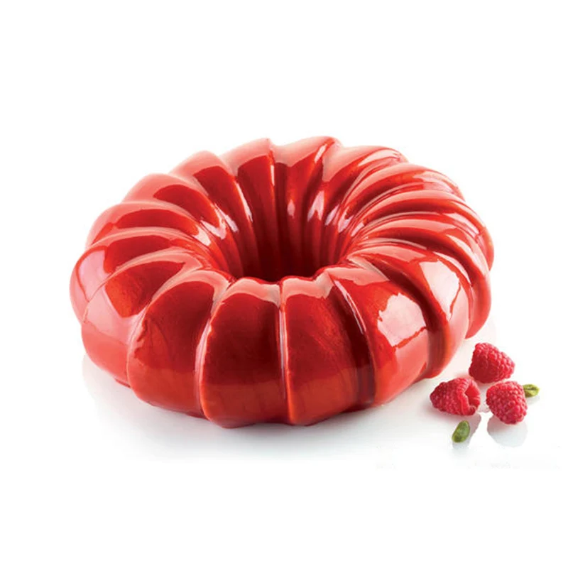 Силиконовые формы для торта с 3D форма для запекания круглая форма для выпечки Шоколад брауни мусс торты десерт Пан пресс-форм - Цвет: SI013
