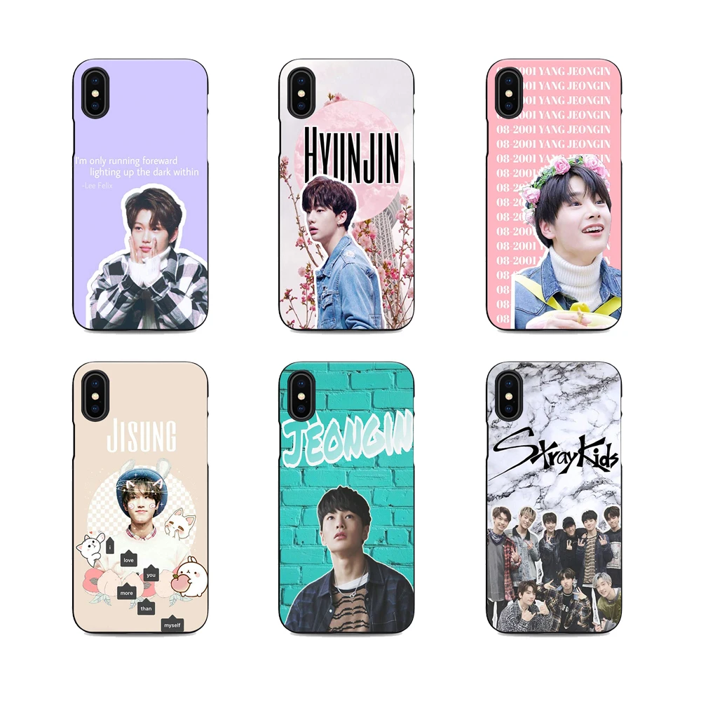 Мягкий силиконовый черный чехол для телефона felix stray kids hyunjin chan woojin iPhone XS 6 7 8 plus 5 5S 6s