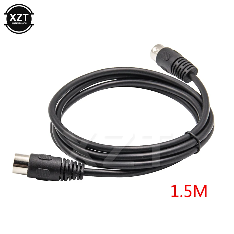 

1.5M 1M MIDI 5 Pin DIN Male Plug to 5 Pin DIN Male Audio Extension Cable Leads High Quality for Speaker