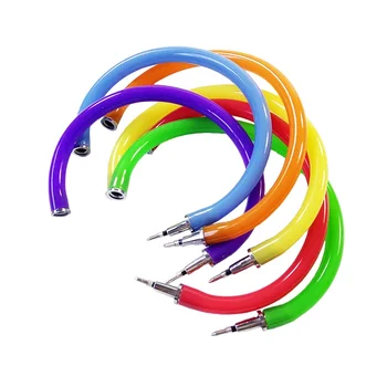 

5pcs/lot Bracelet Luminous Ballpoint Pen Stationery Wrist Ball Pen Office&Study Flexible Pen