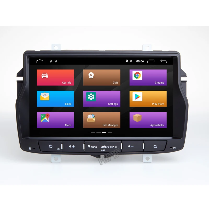 Автомагнитола для Lada Vesta 8 дюймов IPS DSP Android 10 Восьмиядерный ОЗУ 4 Гб + 64 ГБ dvd плеер gps