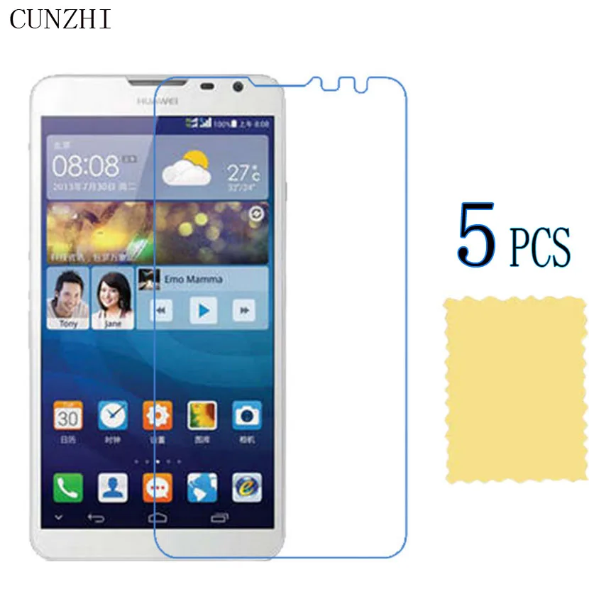 Cunzhi 5 шт. высокопрозрачная Защитная пленка для ЖК-экрана Huawei Mate 2 / Mate2 ультратонкая