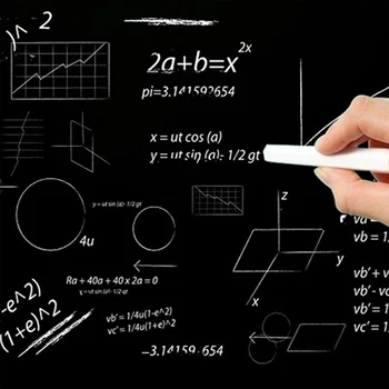 

200x45cm Removable Chalkboard Vinyl Wall Sticker Blackboard Decal Peel Stick Office School Supply Learning Multifunction Office