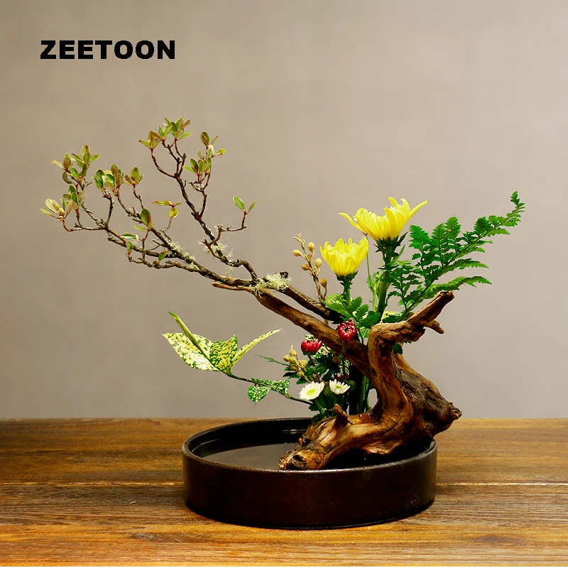 Японские цветы Ikebana гидропоники цветочный горшок настольные вазы керамические