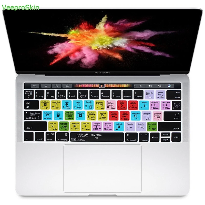 Защитный силиконовый чехол для клавиатуры для Macbook Pro 1" 15 A1989 A1990 A1706/A1707