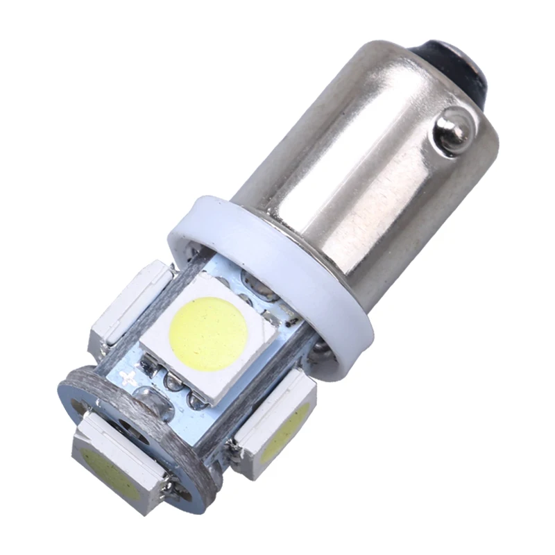 

1PC T11 BA9S 5050 5-SMD LED White Light Bulb Car light Source Car 12V Lamp T4W 3886X H6W 363 High Quality