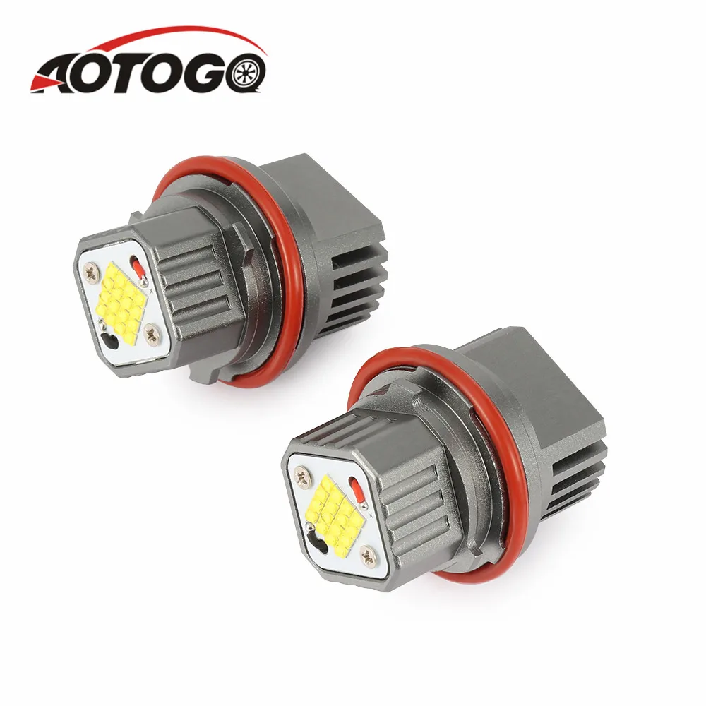 

2Pcs Error Free LED Angel Eyes Marker Lights Bulbs For BMW E39 E83 E60 E61 E53 E64 E65 E66 LED Angel Eyes White Fog lights