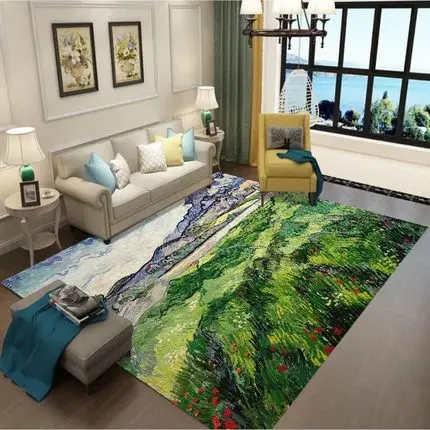 

Retro Rug Nordic style Carpets Ethnic 3D Carpet Lving Room Bedroom Study Mat Machine Washable custom Rugs Home Accessories