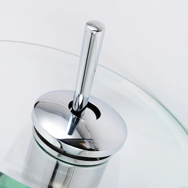 Billig Pilz förmigen langen hals Glas bad wasserfall Wasserhahn. transparent schiff wasser wasserhahn. bad becken waschbecken Mischbatterie XP 015