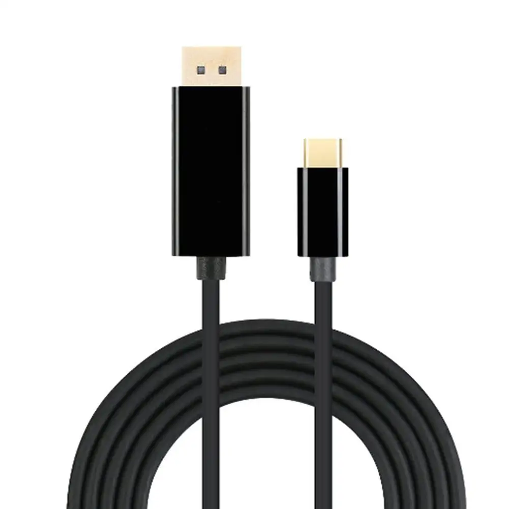 Новое поступление 2020 DP Интерфейс * 1 черный адаптер USB C DisplayPort 6 футов/1 8 м 3. 0 Type папа