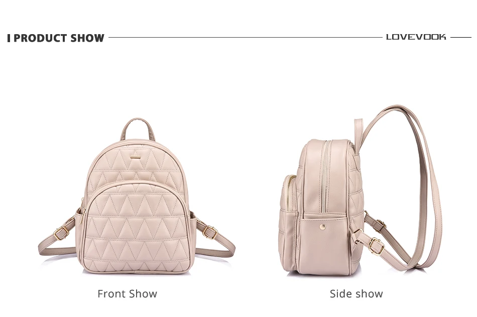 LOVEVOOK маленький женский рюкзак, мини-школьная сумка для девочек-подростков, искусственная кожа, Противоугонный повседневный рюкзак для путешествий