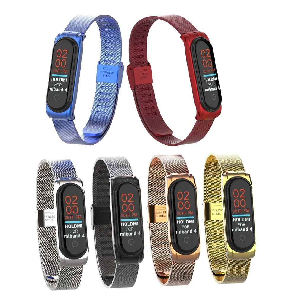 Metal Strap bracelet Mi Band 4 3 Wrist Strap 4 3 NFC Straps Stainless Steel MiBand 4 3 Wrist Band Strap for Xiaomi MiBand