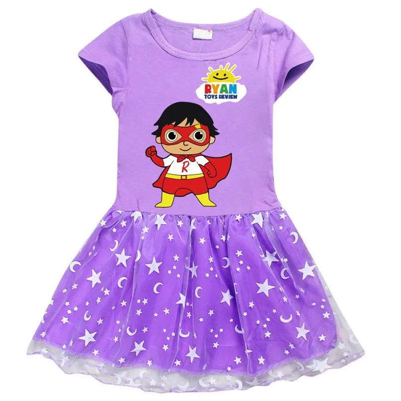 

Ryan toys review tshirt dress clothes Unicorn baby girls beautiful princess dress moana cartoon toddler girl dresses Clothing
