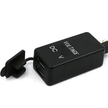 SAE к usb-кабелю адаптер с синим Вольтметр для мотоцикла смартфон планшет gps