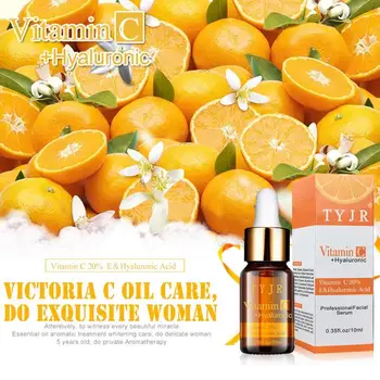 

100% Pure Vitamin C Serum Liquid Freckle Removal Acne Scars Hyaluronic Acid Anti-aging Anti-wrinkle Vc Face Serum Fade Dark Spot