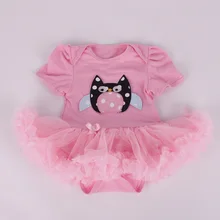 1 шт., розовое милое платье с бантом для маленьких девочек, платье-пачка для детей 0-12 месяцев