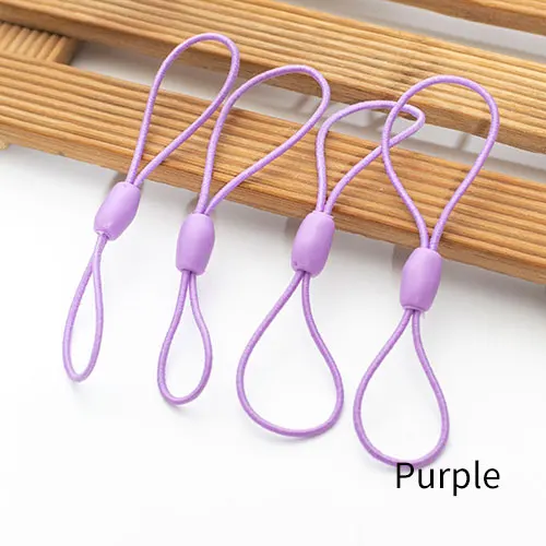 100 шт./лот, эластичный шнурок, Эластичный шнурок, сделай сам, цветной шнурок, аксессуары для ювелирных изделий, шнурок, шнур лариат - Цвет: purple
