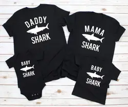 Summer Shark Family Matching Clothes T Shirt Mother Son Dad Girl T Shirts Senior Kids Baby Girl Boys Romper T Shirt Outfits Summer Shark Family Matching Clothes T Shirt Mother Son Dad Girl T Shirts Senior Kids Baby Girl Boys Romper T Shirt Outfits