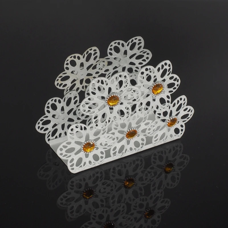 

Metal Napkin Holder Paper Dispenser Tissue Rack Home Party Dining Table Decor