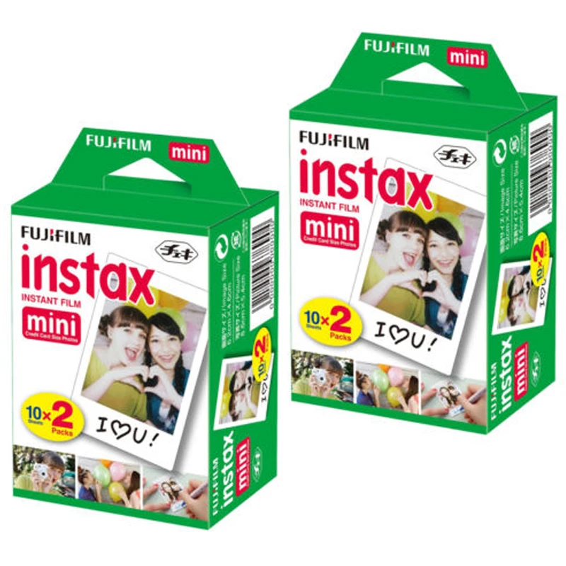 100 Original Fuji Fujifilm Instax Mini 8 Film Blanc 2 Packs 40 Sheets 3 Inch Film
